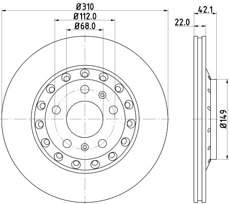 HELLA PAGID Piduriketas 8DD 355 121-751